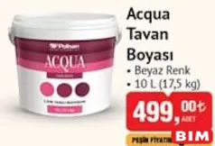 POLİSAN ACQUA TAVAN BOYASI 10 L